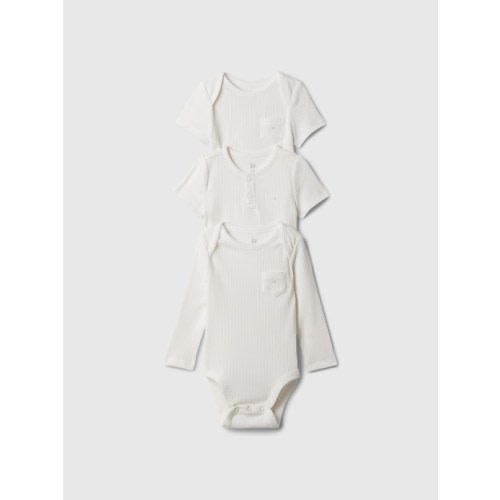 Baby First Favorites Bodysuit (3-Pack) in new off white, size: 0-3 M