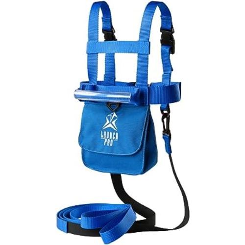 Launch Pad Ski and Snowboard Training Harness - Learn to Ski - Shock Absorbing Leashes - Teaches Speed Control - Perfect for Beginners