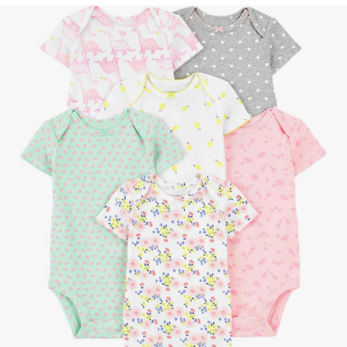 Simple Joys by Carter's Baby-Girls 6-Pack Short-Sleeve Bodysuit