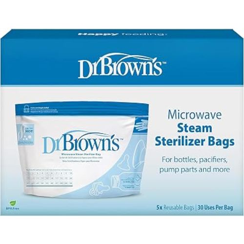 Dr. Brown's Microwave Steam Sterilizer Bags, 5-ct