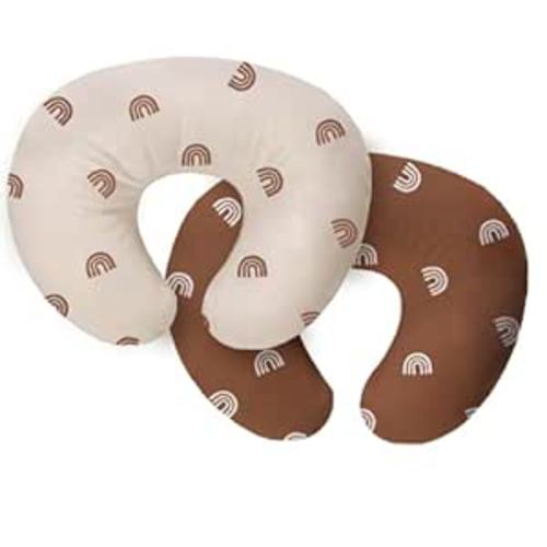 Amazon.com : Nursing Pillow Cover 2 Pack，Neutral Breastfeeding Pillow Cover Fits 22.5in*18in Nursing Pillow for Baby Boy Girl, Neutral Baby Nursing Pillow Cover（Boho Rainbow Style）… : Baby