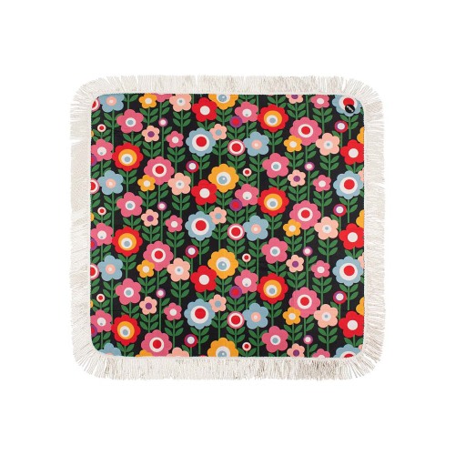 Fringed Medium Picnic Mat - Marguerite