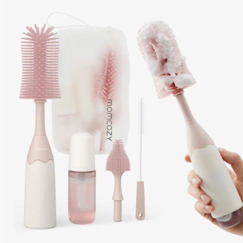Momcozy Innovative Push-Press Design Bottle Brush Kit
