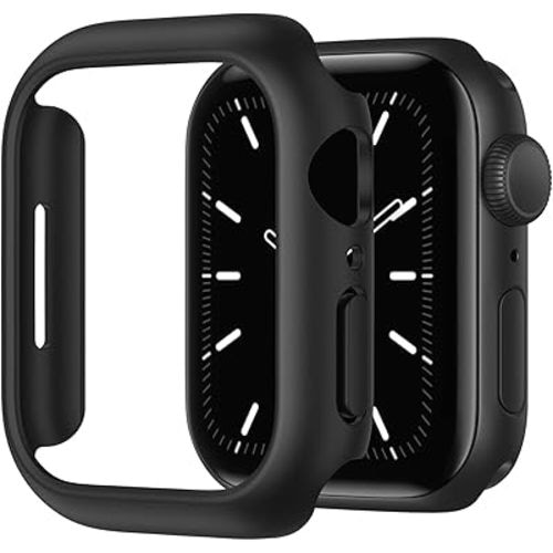 Recoppa Compatible for Apple Watch Case 45mm Series 7 8 9, Shockproof Ultra-Thin Hard PC Bumper Case All-Around Edge Protective Cover Frame[NO Screen Protector] for iWatch Accessories, Black