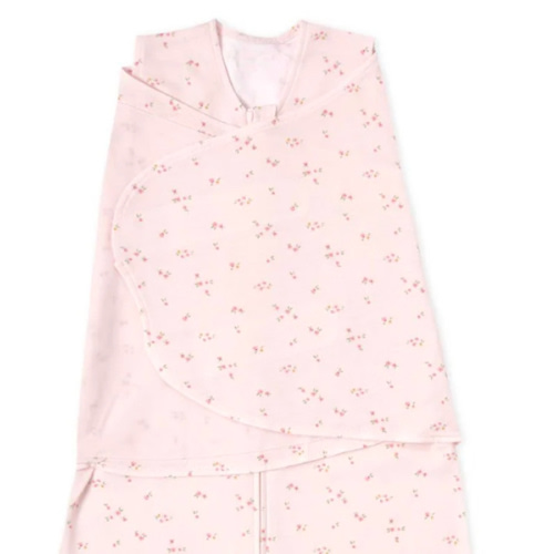 Pink Floral Cotton Swaddle | HALO