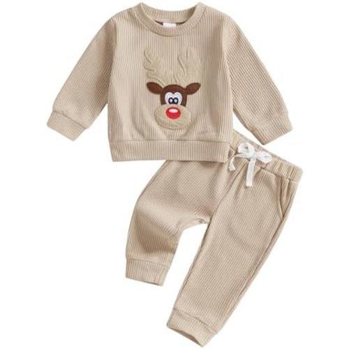 Toddler Baby Boys St Patricks Outfit Digger Clover Print Sweatshirt Long Sleeve Shirt Pants 2Pcs Spring Clothes
