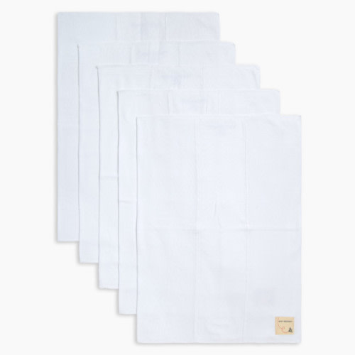 Burt\'s Bees Baby Organic Burp Cloth (5 Pack) - Cloud Solid