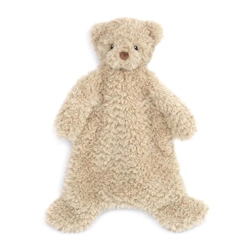 MON AMI Marshmallow Bear Plush Lovey for Babies – 15”, Security Blanket for Newborns, Baby Snuggle Toy