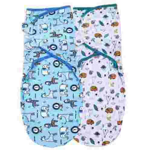 Baby Swaddle Wrap, Newborn Blankets for 0-6 Months Large, Adjustable Infant Sleep Sack, 2 Pack