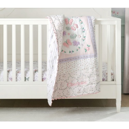 Organic Margo Butterfly Crib Fitted Sheet