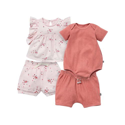Gerber Organic Baby 4-Piece Outfit Set - Cotton - Sizes 0/3-24 Months
