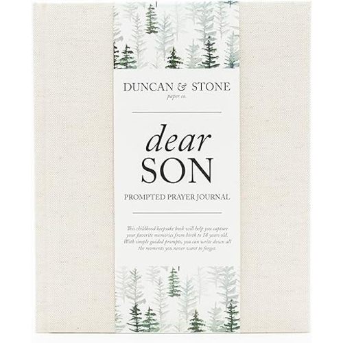 Dear Son: Prompted Baby Memory Book - Cream