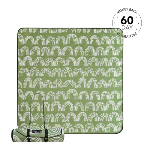 Happy Days - Recycled Picnic Blanket | Made From 100% Recycled Material | NAKIE — Nakie - Australia