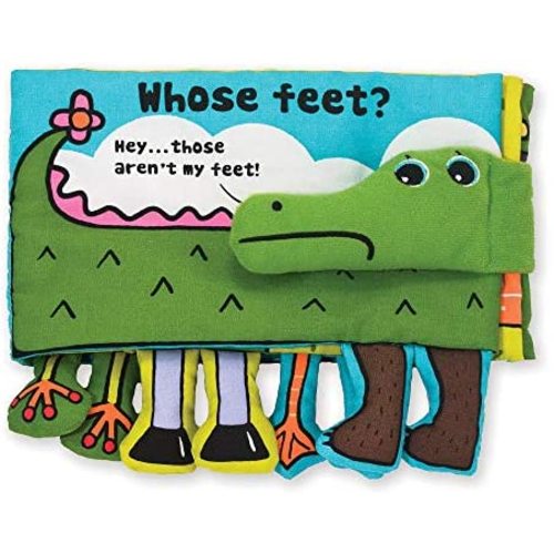 Melissa & Doug Soft Activity Baby Book - Whose Feet?