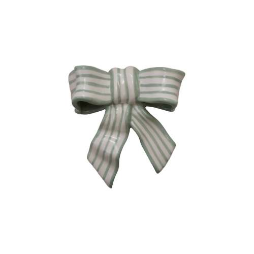 Stoneware Striped Bow Décor/Wall Hanging | Wilson Company Store Jasper, Georgia