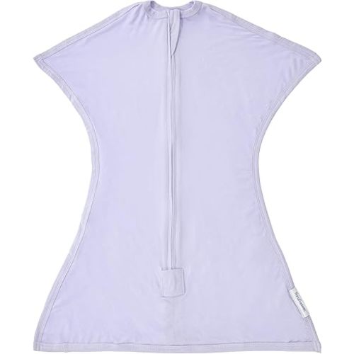 SleepingBaby EverSoft Zipadee-Zip Transitional Swaddle Sack, Viscose from Bamboo, Wearable Blanket with 2-Way Zipper - Lilac, S