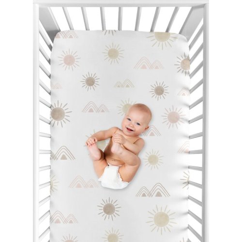 Sweet Jojo Designs Desert Sun and Mountain Fitted Crib Sheet & Reviews | Wayfair