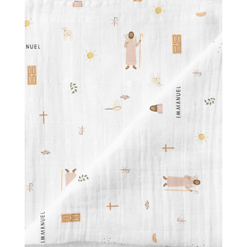 Catholic Muslin Swaddle Blanket – Be A Heart