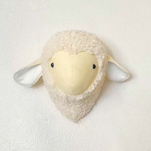 Faux taxidermy lamb, lamb head nursery decor, lamb head taxidermy, faux lamb head, wall mounted lamb head, nursery lamb head, lamb nursery