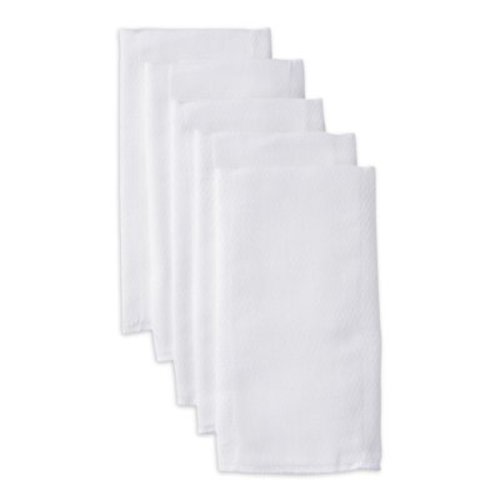 Gerber 100% Cotton and Polyester Prefold Cloth Baby Diaper, White 5 Pack