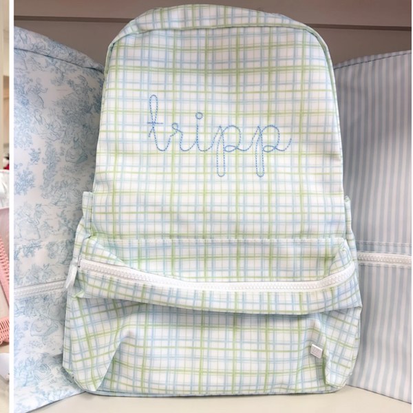 TRVL BACKPACKER- Classic Plaid Green – VACE
