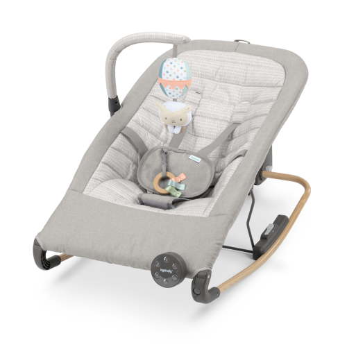 Ingenuity Keep InMotion Automatic Baby Rocking Seat, With remote control, Premium Materials, 0-6M - Soulful Skies