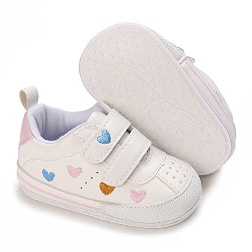 Clowora Baby Boys Girls Shoes Non-Slip Rubber Sole Sneakers Infant First Walking Toddler Crib Shoes Newborn Loafers Flats.