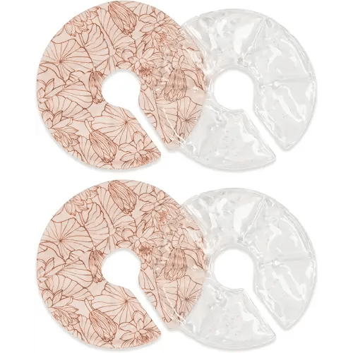 Kindred Bravely Soothing Breast Gel Pads | Hot or Cold Gel Packs for Breastfeeding & Pumping (2 Pack)