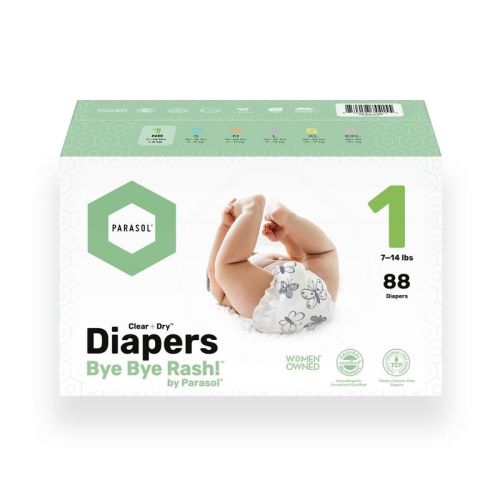 Parasol Clear+Dry Natural Disposable Diapers - Select Size, Size: Size 1