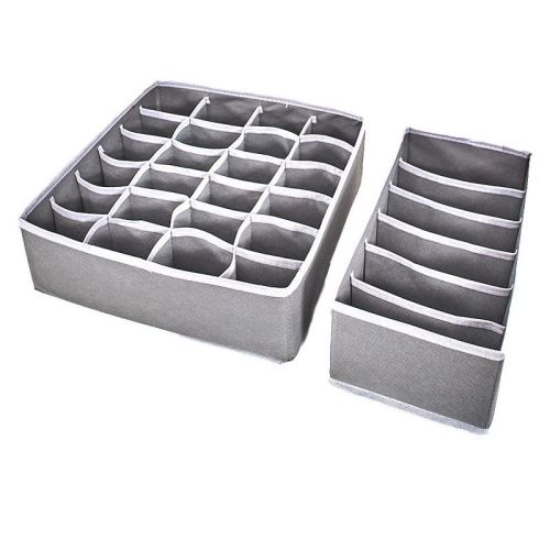 The Lakeside Collection Drawer Organizers For Dressers, Closet - Sweater, Linen Organizer - 30 Space 2 Pieces