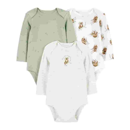 Carter's Child of Mine Baby Unisex Bodysuits, 3-Piece, Sizes Preemie-18 Months