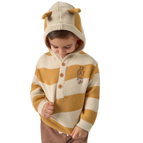 Modern Moments x Where the Wild Things Are Toddler Neutral Carol Hooded Sweater, Sizes 12M-5T