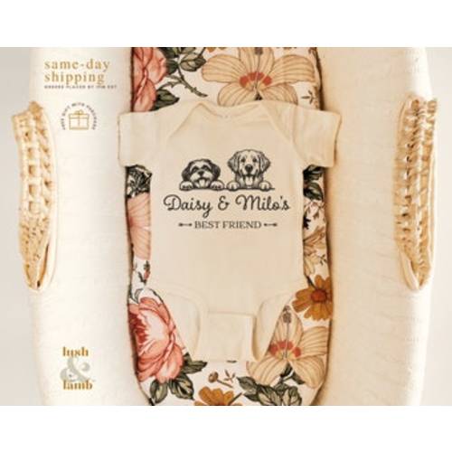 New Best Friend Bodysuit, Custom Baby Bodysuit, Protected by Dog Shirt, Baby Shower Gift, Kid Gift, Personalized Dog Name, Dog Lover Tee - Etsy