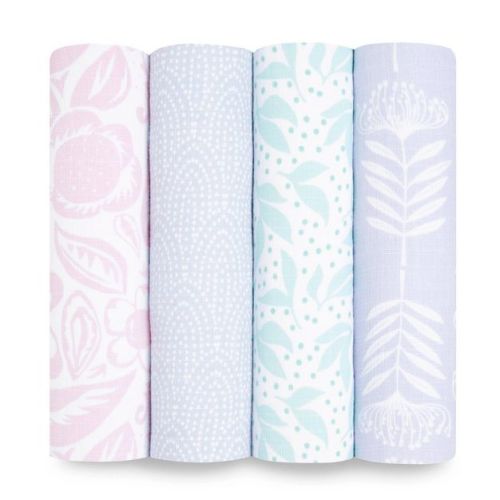 aden + anais essentials Muslin Swaddle Blankets - 4pk