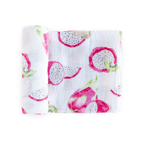 Cotton Muslin Swaddle Blanket - Pitaya