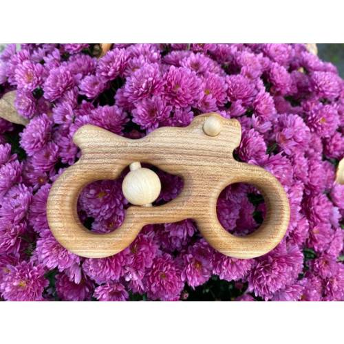 Rattle Motorcycle Baby Toys Wooden Toys Newborn Gifts Baby - Etsy