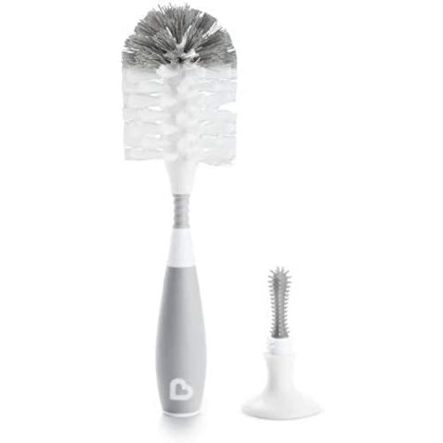 Munchkin Bristle Bottle Brush, Grey