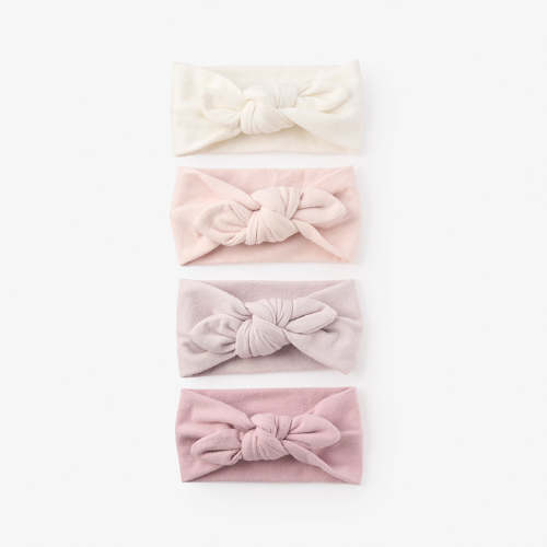 Brushed Cotton Knotted Bow Headband 4 Pack
– Elegant Baby