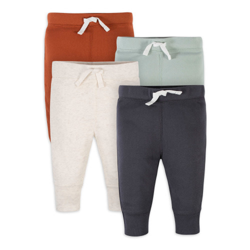 Gerber Baby Boy Jogger Pants, 4-Pack (Newborn-24 Months)