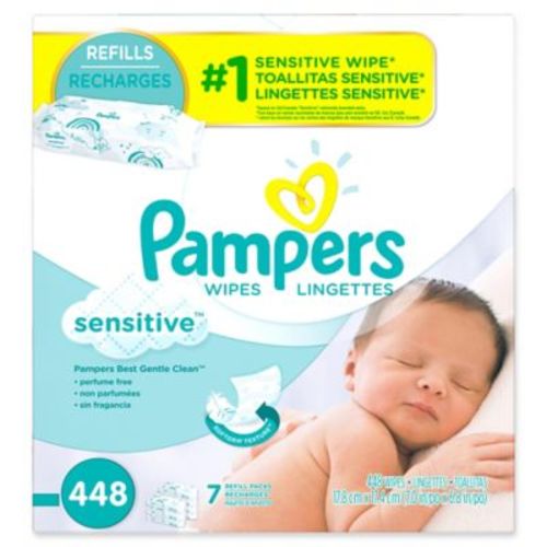 Pampers® Sensitive Wipes 448-Count Refill - WHITE