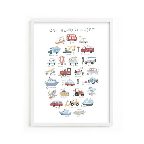 Minted® Transportation Alphabet Wall Art by Teju Reval
