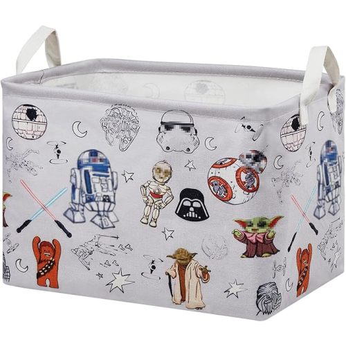 Star Room Nursery Decor,Baby Laundry Large Hamper Foldable With Waterproof Pe Coating,Dirty Clothes Basket Featuring The Child,Bedroom,Bathroom Set,Toy Bin,Kids Birthday Gifts (Square)