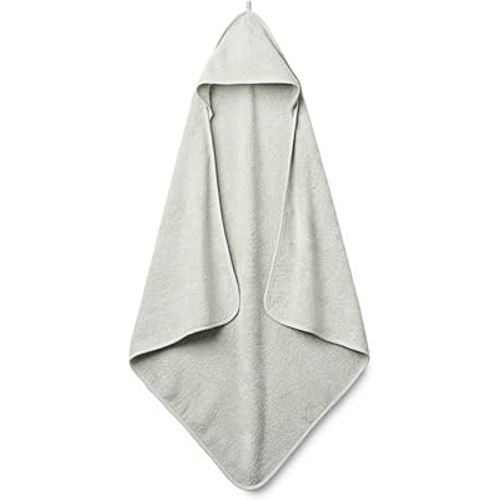 Baby Hooded Towel – Organic Cotton Baby Bath Towels – Baby Towels, Baby Bath Towels for Baby Boy, Baby Girl, 32" x 32" Super-Soft and Absorbent Baby Towels for Newborn (Pearl Grey)