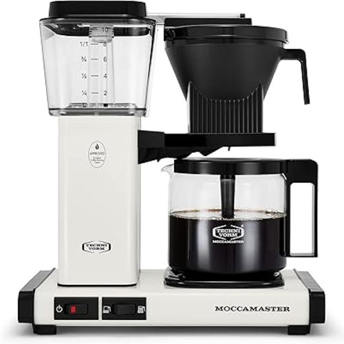 Moccamaster 53933 KBGV Select 10-Cup Coffee Maker, Off-White, 40 ounce, 1.25l