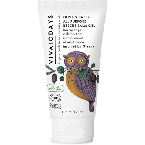 Olive & Caper All Purpose EXTRA Soothing Rescue Balm Gel for Dry, Irritated & Sensitive Baby & Adult Skin. A Little Goes a Long Way. 1.25 oz. | 37 ml.