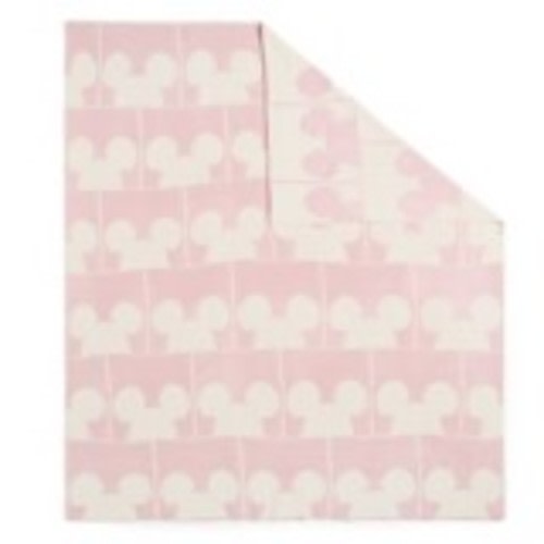 Mickey Mouse Icon Throw Blanket – Pink/White | Disney Store