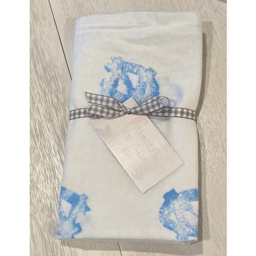 North Carolina - Mini Blanket - Swaddle Blanket - Lovey - Cotton - Hand Stamped - Vintage Inspired - You Pick Paint Color