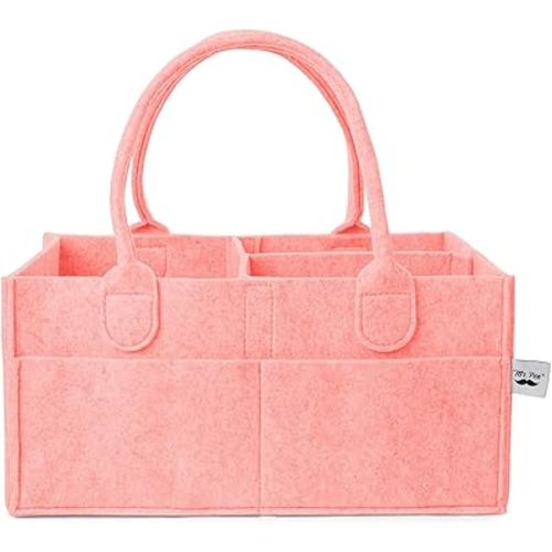 Mr. Pen- Baby Diaper Caddy Organizer, Pink, Baby Organizer, Car Diaper Caddy, Baby Caddy Organizer, Portable Diaper Caddy, Diaper Organizer for Changing Table, Baby Organizer for Nursery