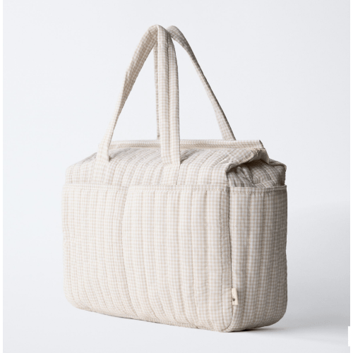 GINGHAM MATERNITY BAG