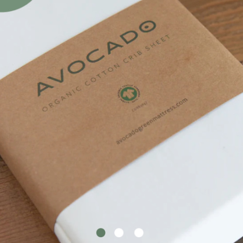 Organic Cotton Crib Sheets | Gentle & Safe | Avocado Green Mattress